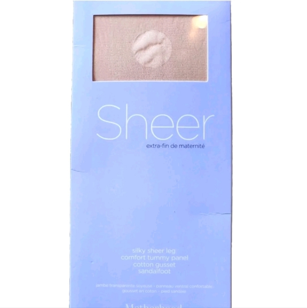 NWT Motherhood Maternity Sheer Pantyhose Size A Color nude